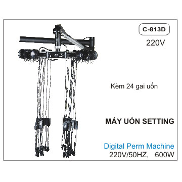 Máy uốn tóc setting treo tường 40 gai uốn mới 100% hiệu HQH