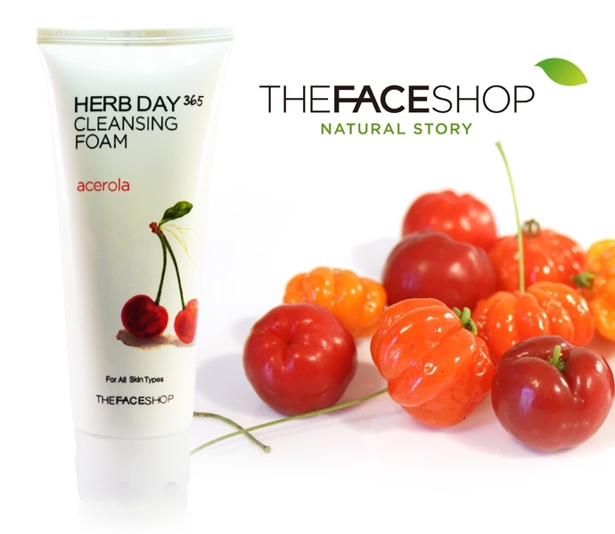 Sữa rửa mặt Herb Day 365 Cleansing Foam The Face Shop