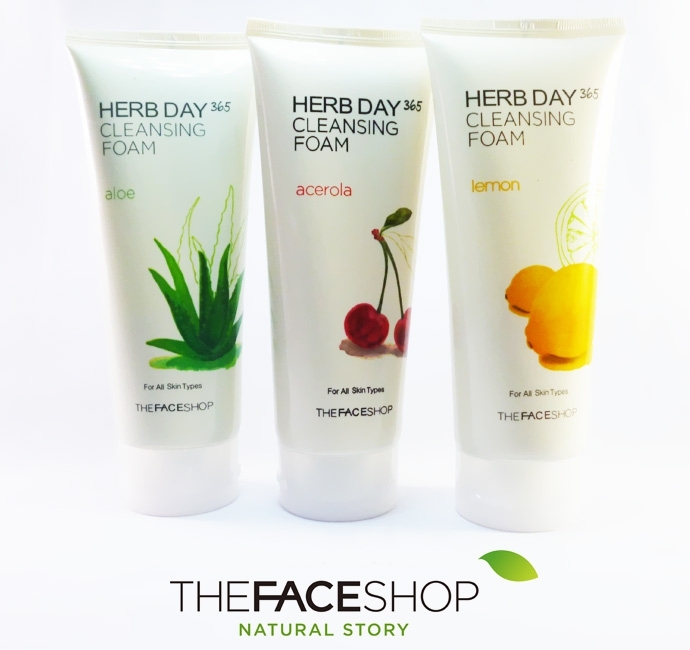 Sữa rửa mặt Herb Day 365 Cleansing Foam The Face Shop
